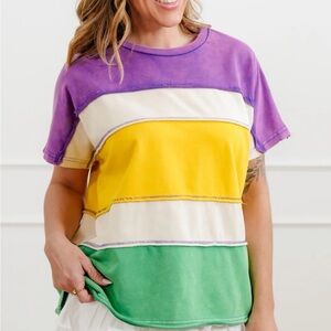 Colorful Striped Women's Top